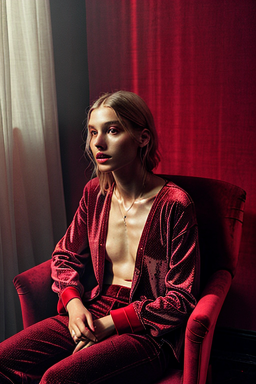 red eyes pic girl aesthetic